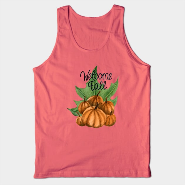 Autumn Season Tank Top by Janremi